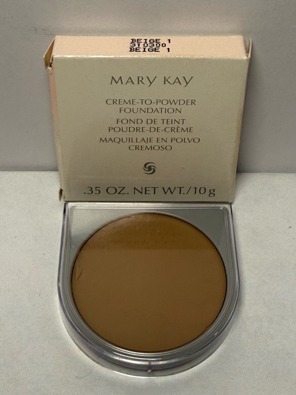 Mary Kay Creme-to-Powder Foundation Beige 1 0.35 oz Discontinued NOS